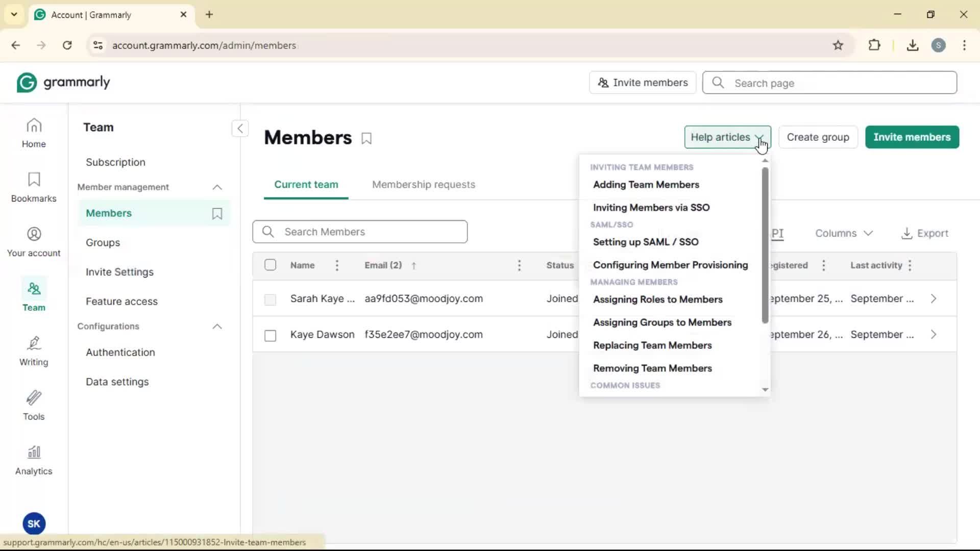 General browsing screenshot