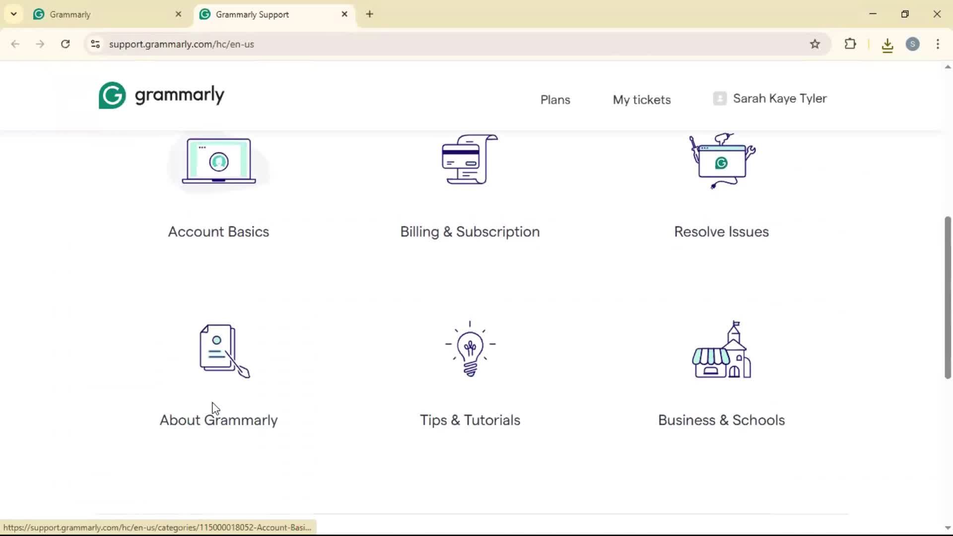 General browsing screenshot