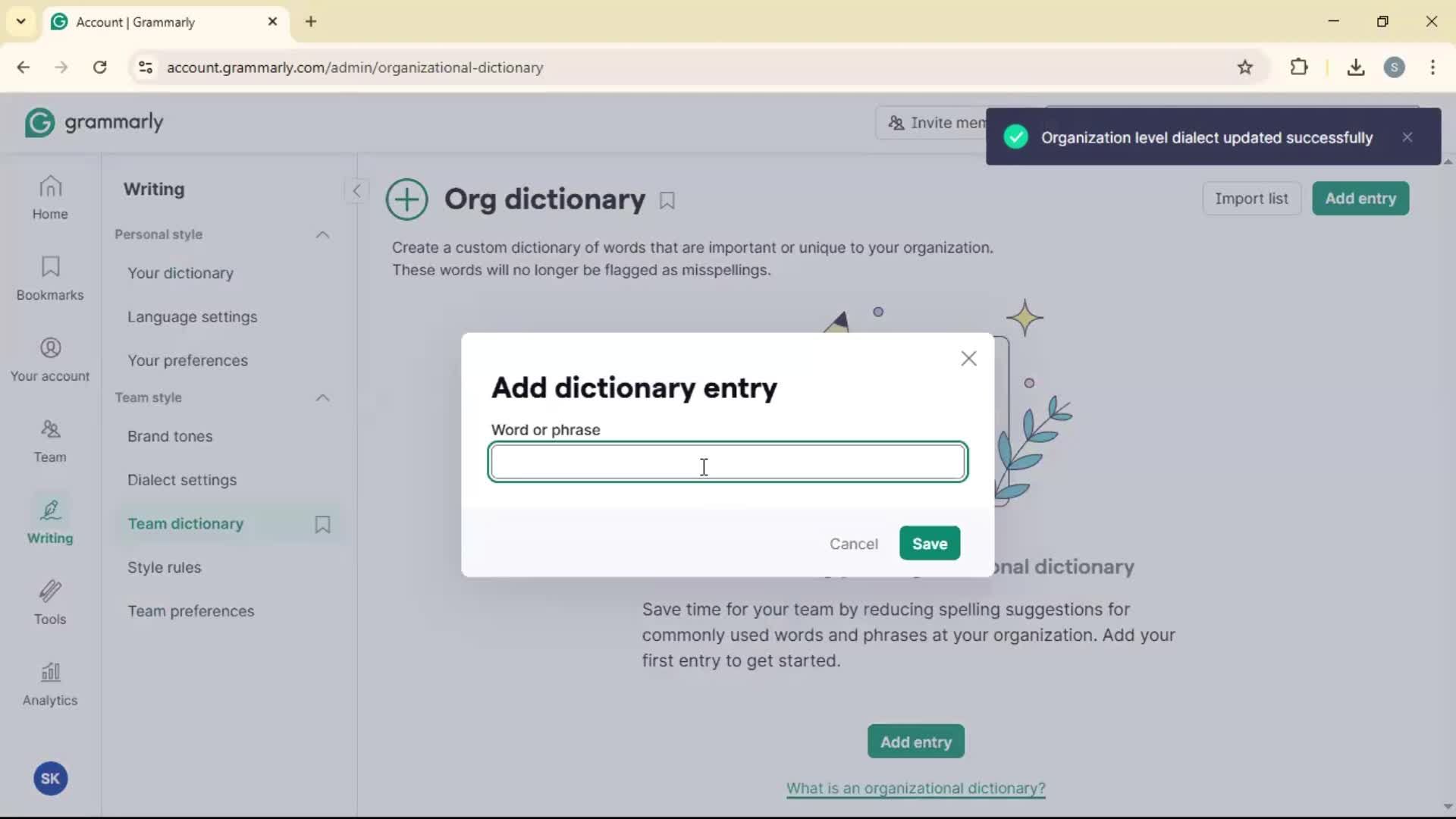 General browsing screenshot