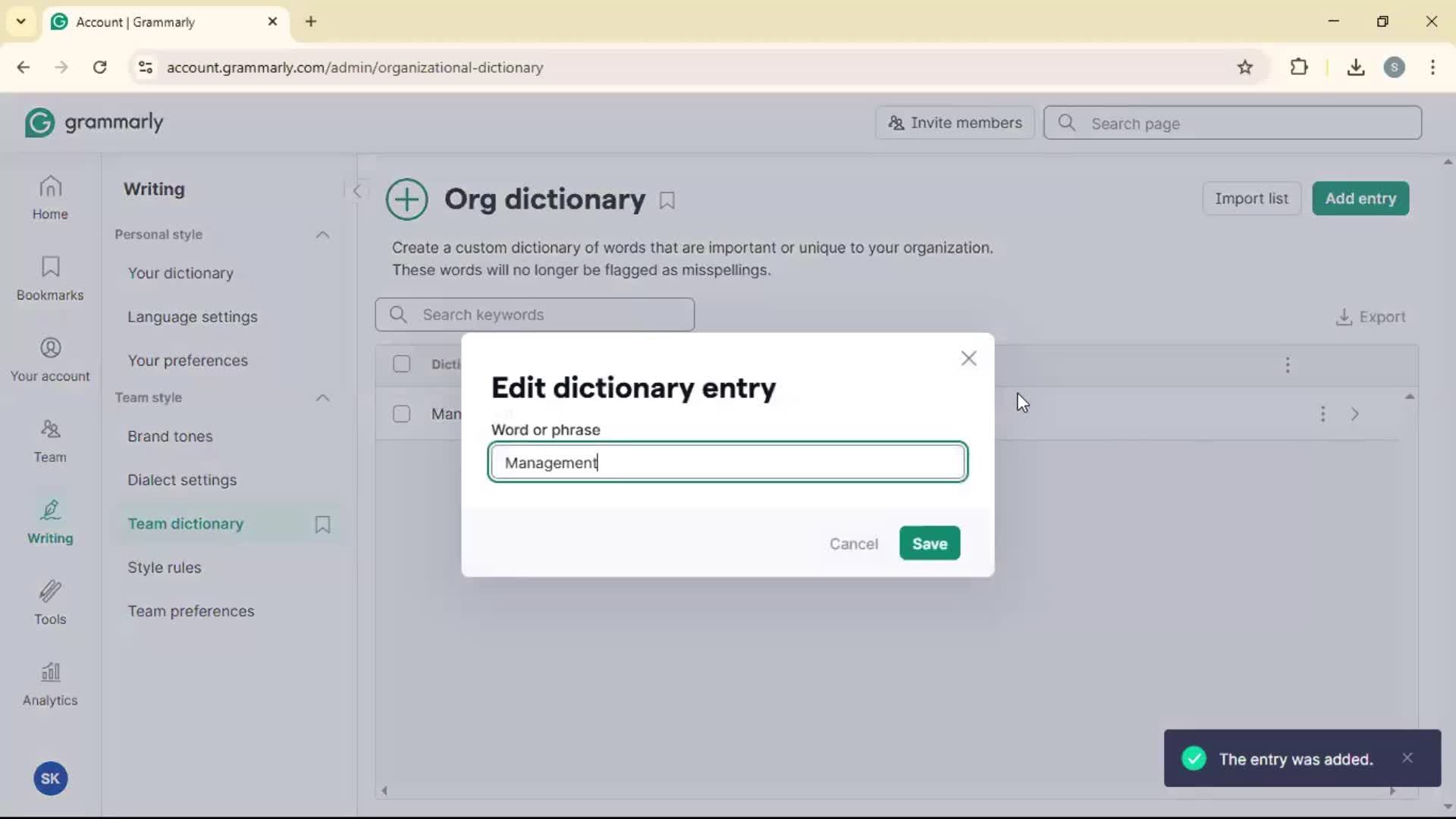 General browsing screenshot