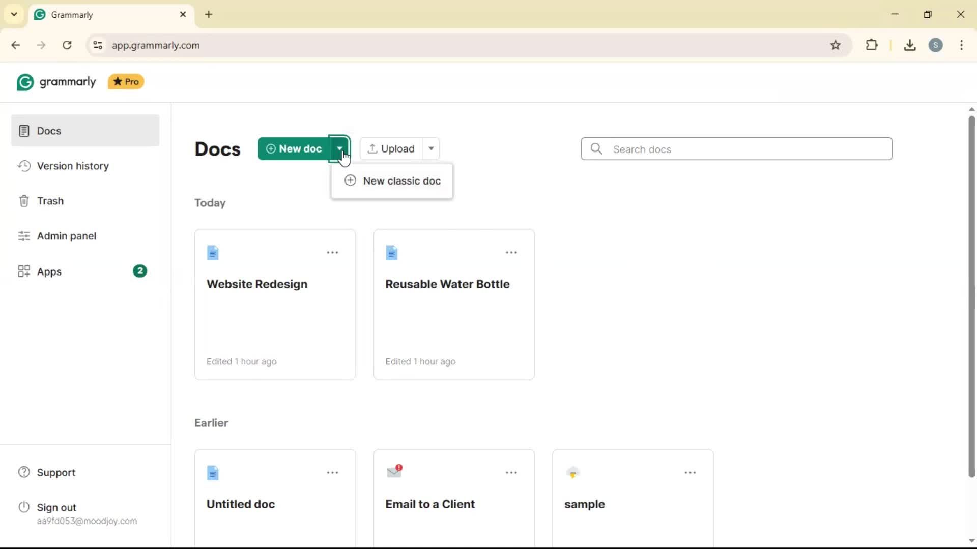 General browsing on Grammarly video thumbnail