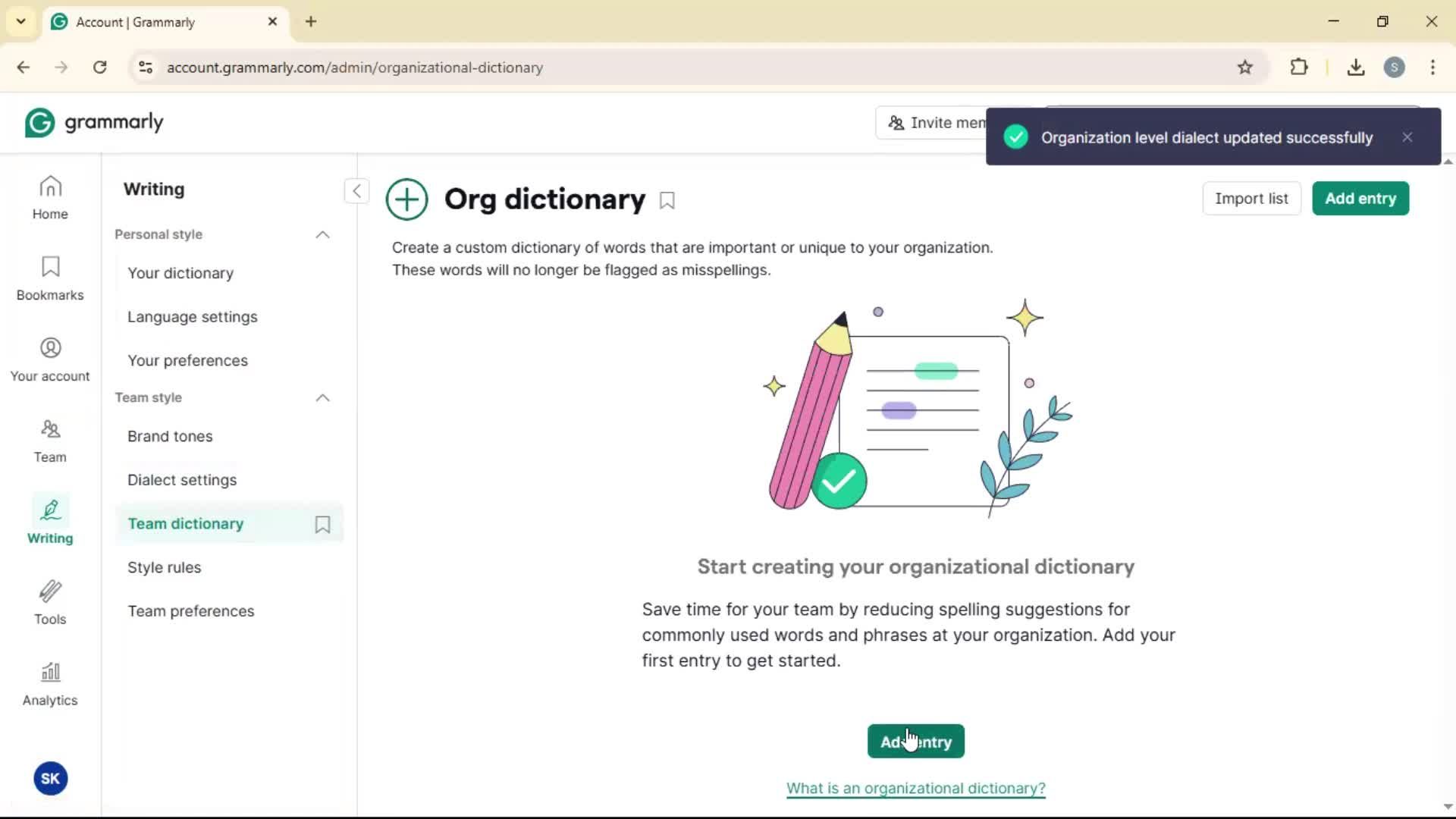 General browsing screenshot