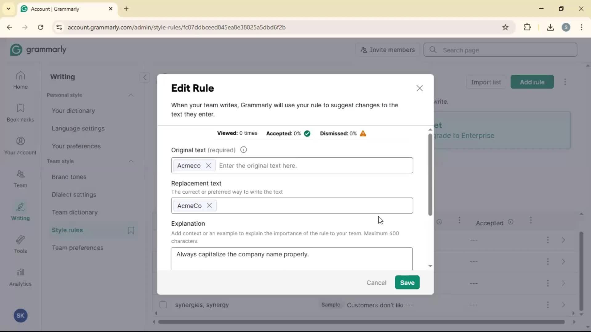General browsing screenshot
