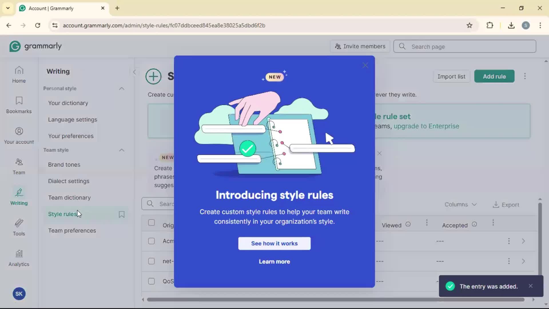 General browsing screenshot