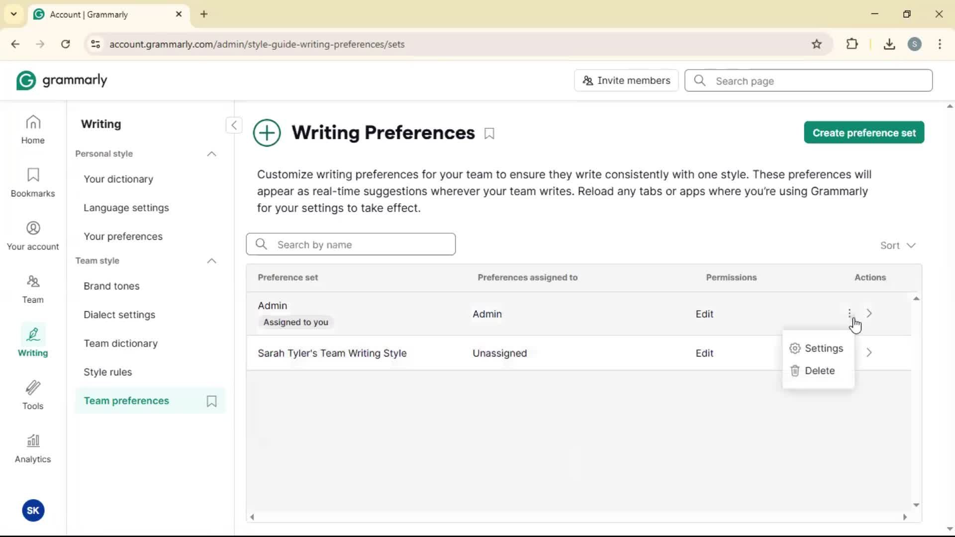 General browsing screenshot