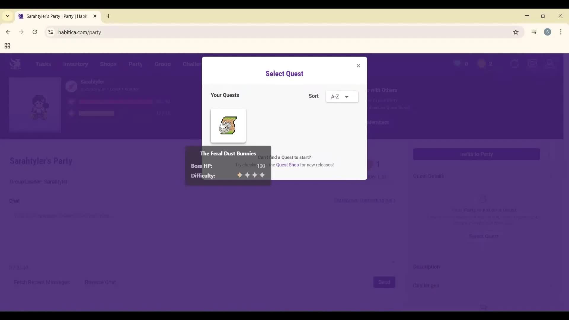 General browsing screenshot