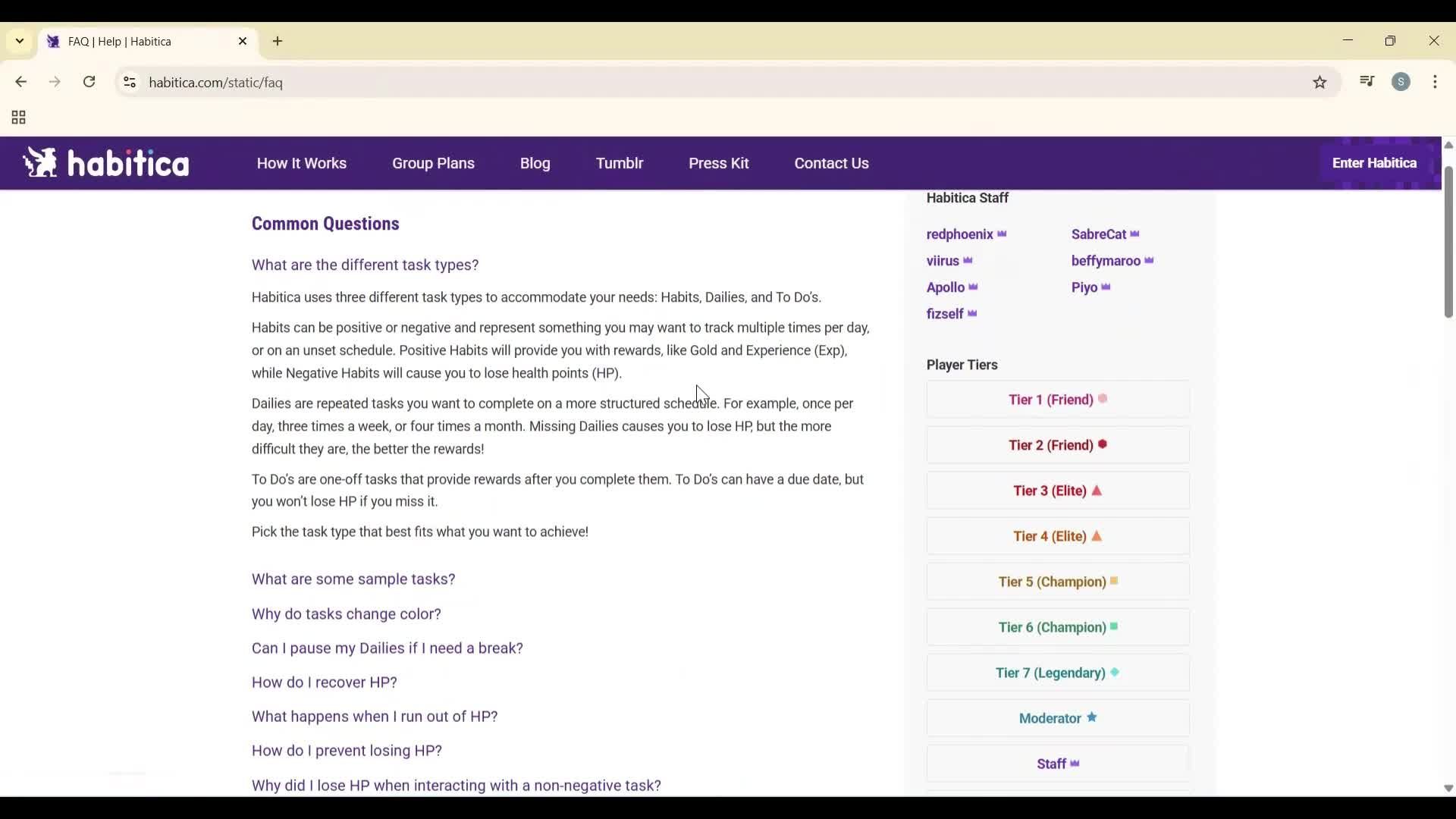 General browsing screenshot