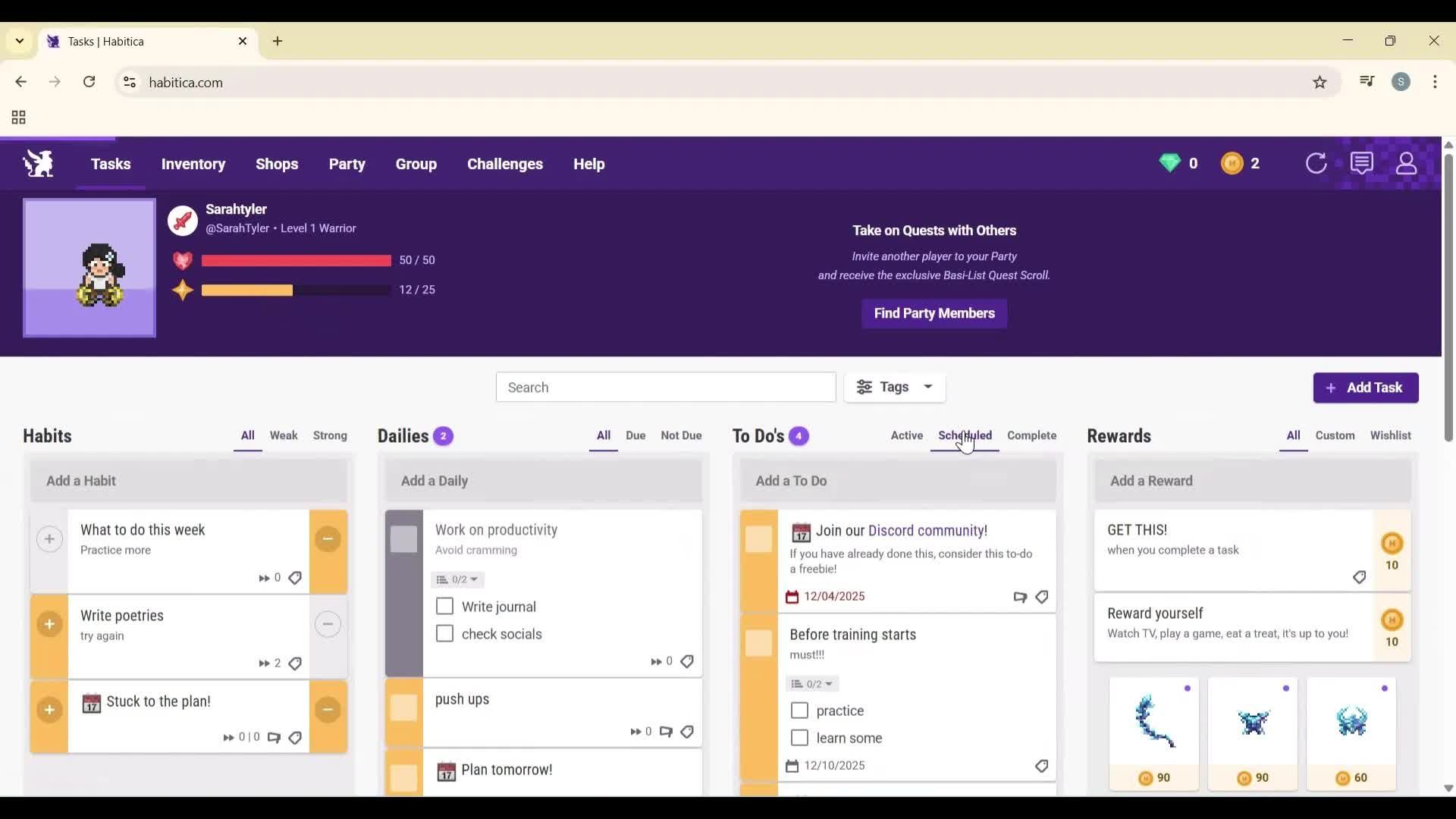 General browsing screenshot