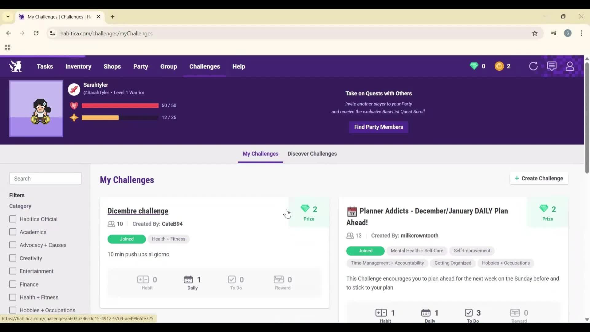 General browsing screenshot