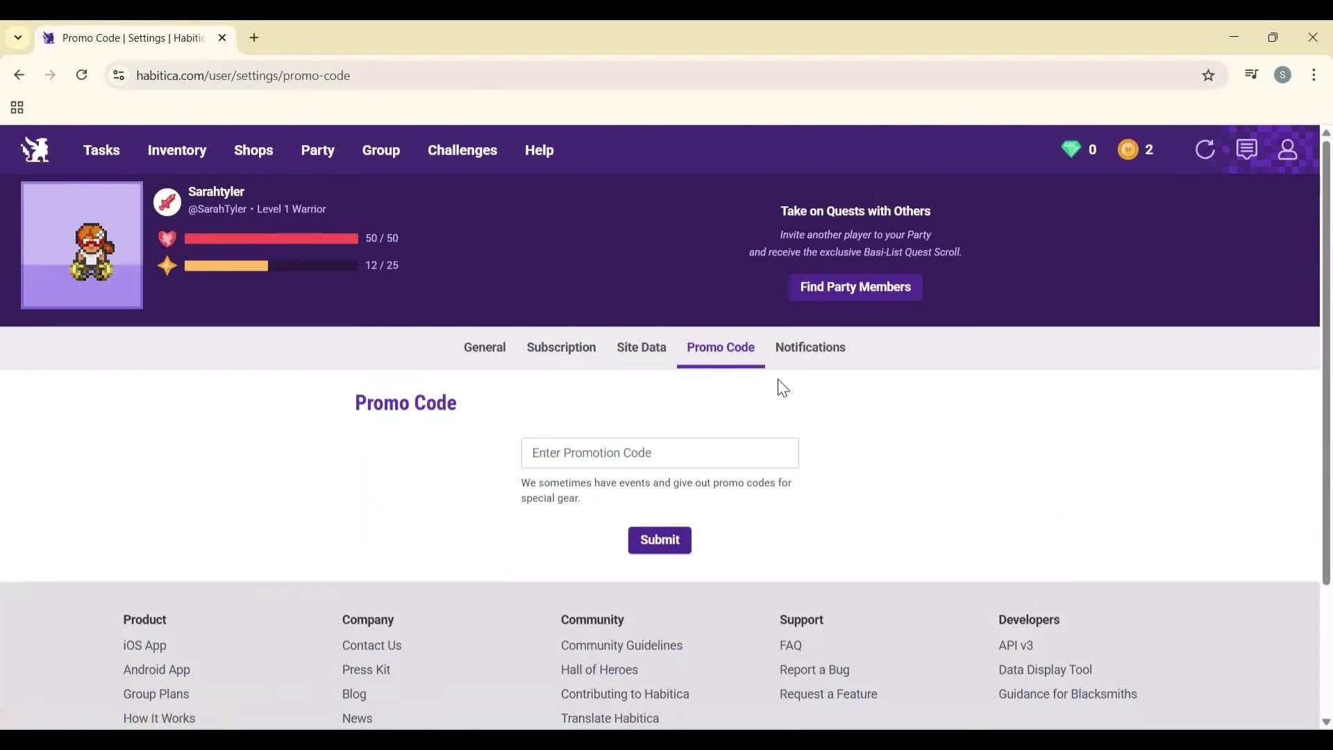 General browsing screenshot