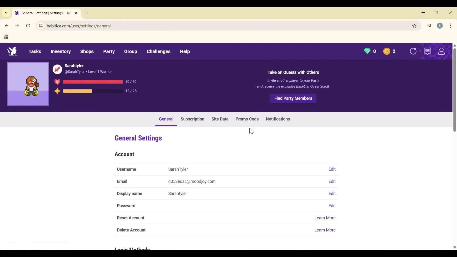 General browsing screenshot