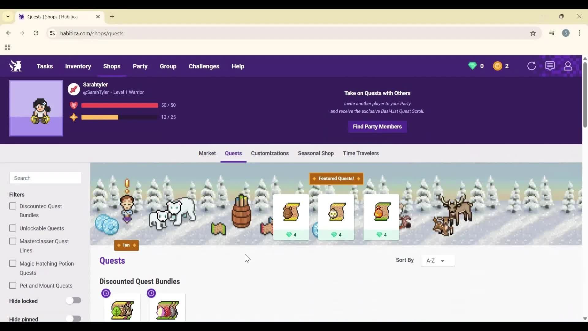 General browsing screenshot