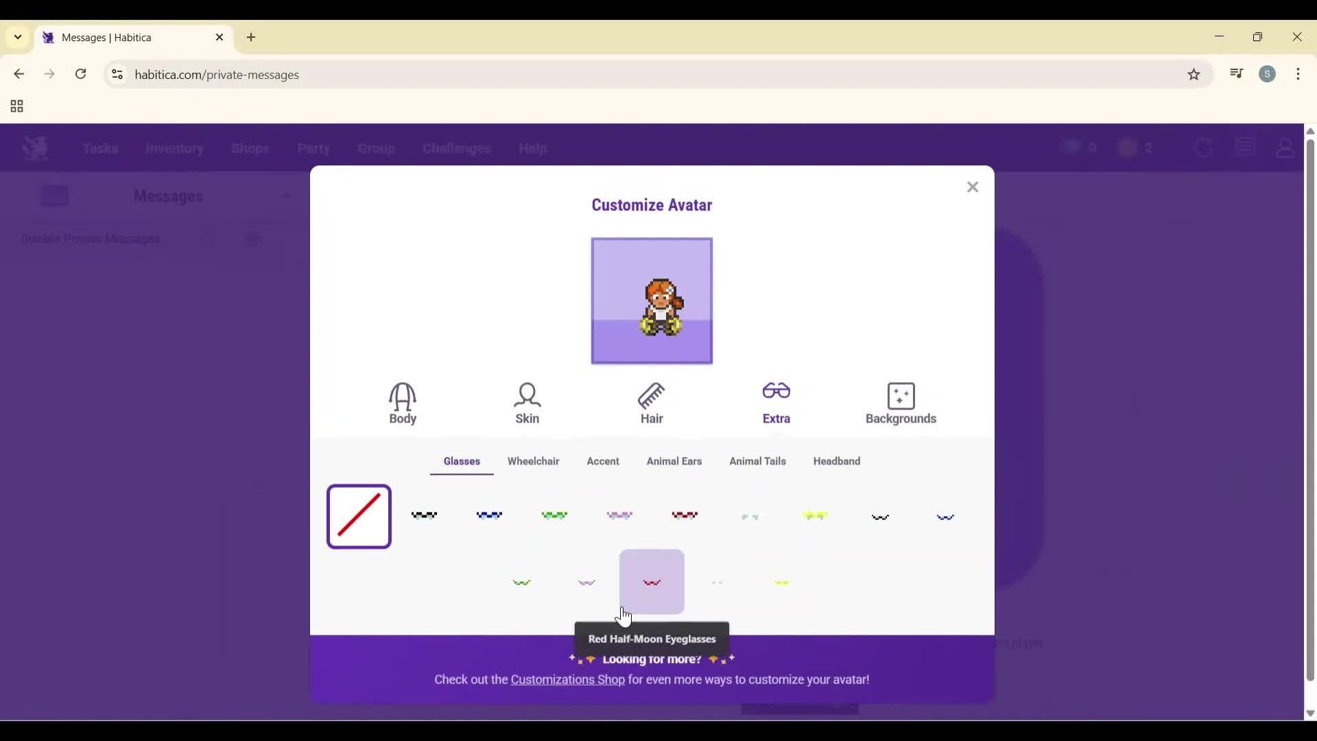 General browsing screenshot