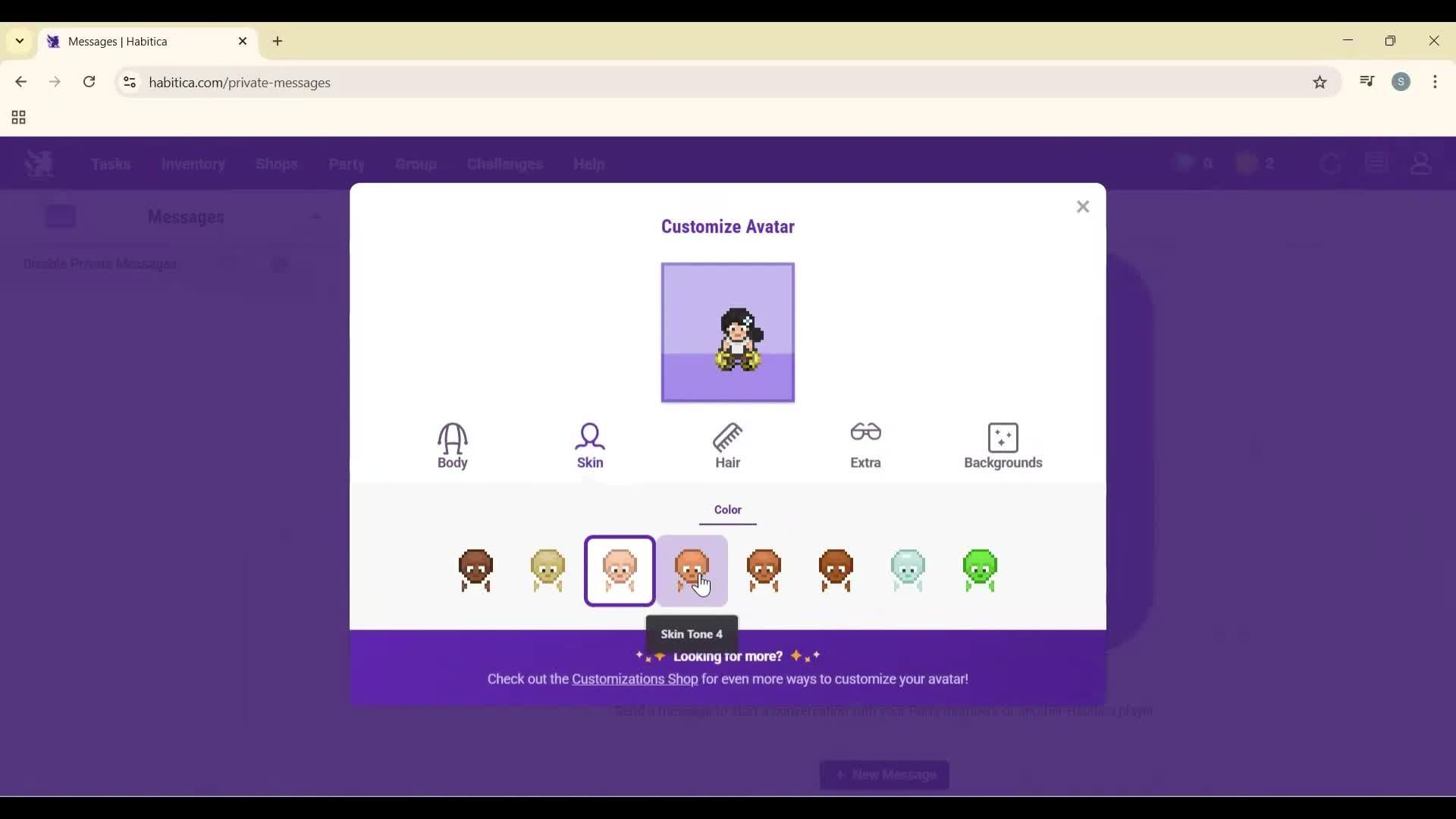 General browsing screenshot