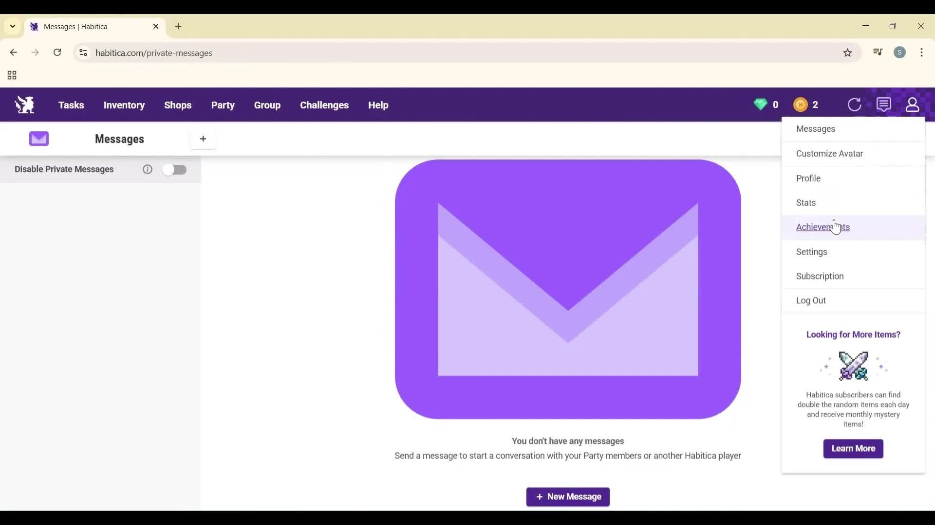 General browsing screenshot