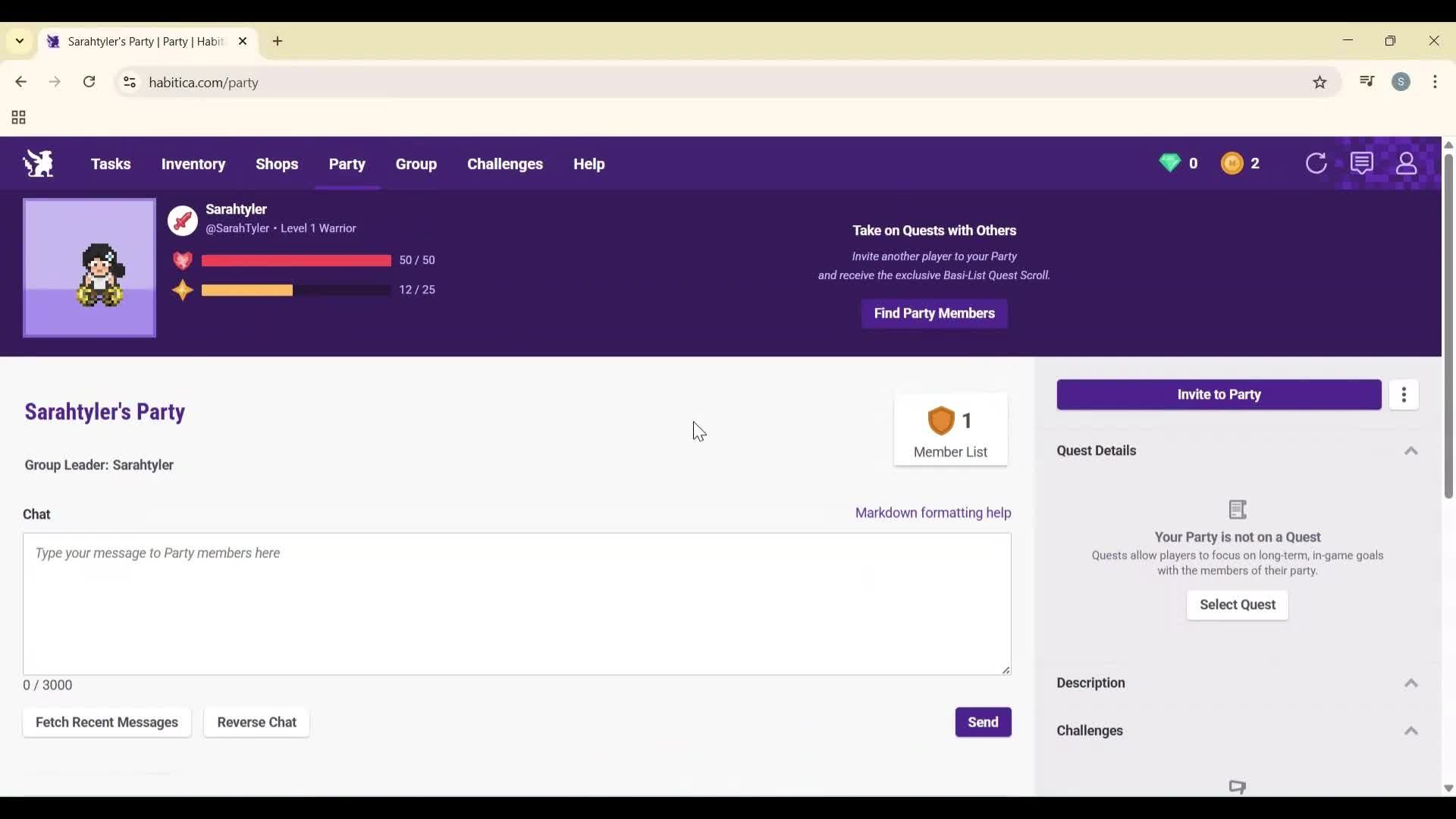General browsing screenshot