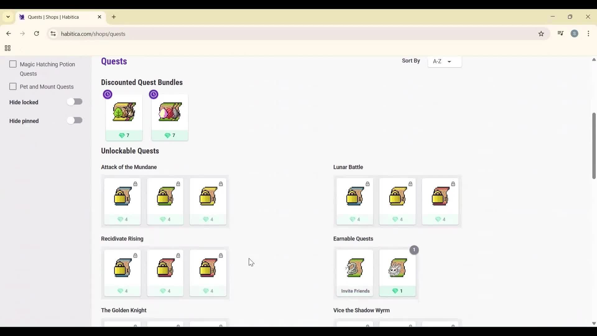General browsing screenshot