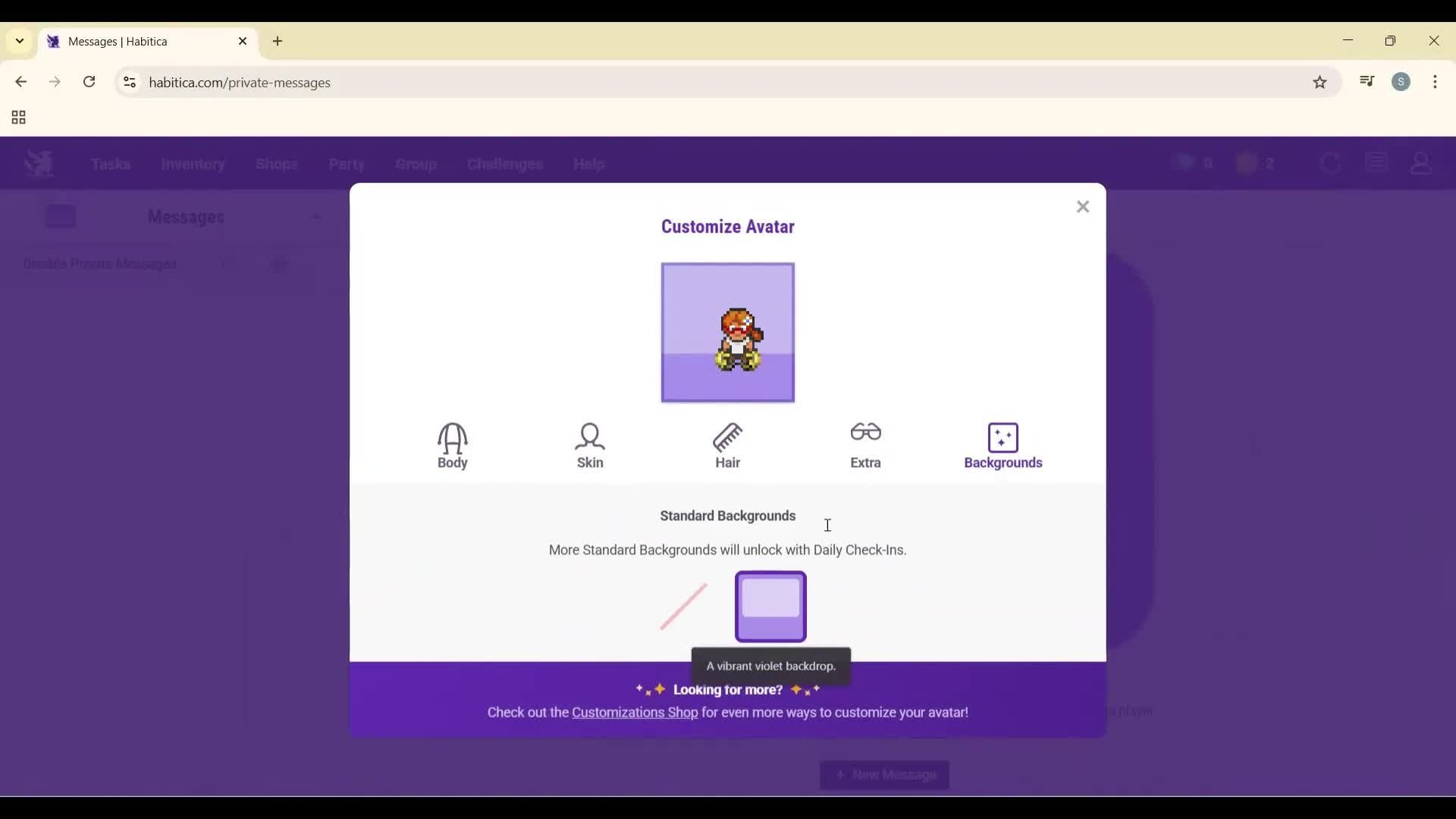 General browsing screenshot