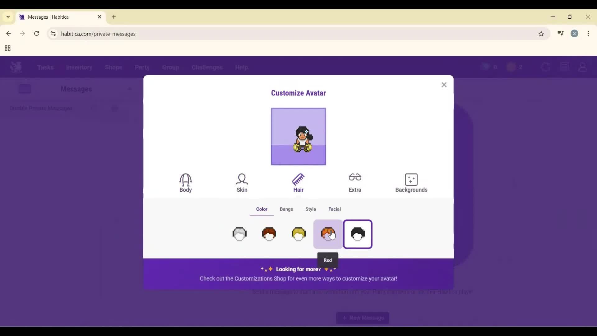 General browsing screenshot