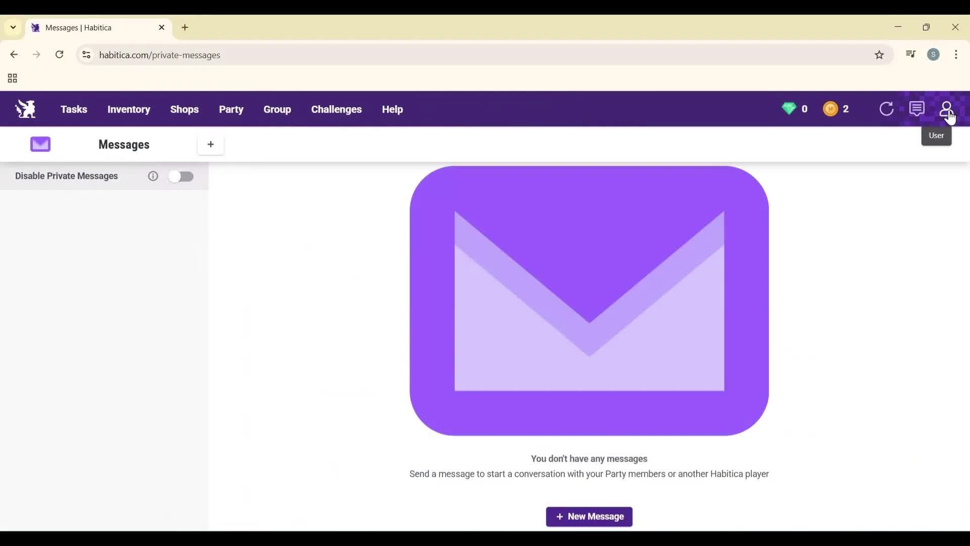 General browsing screenshot