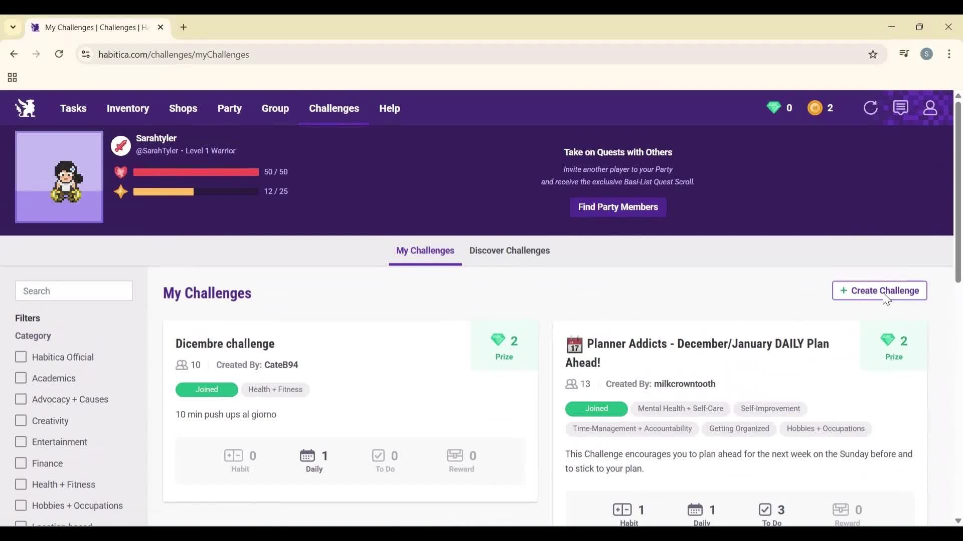 General browsing screenshot