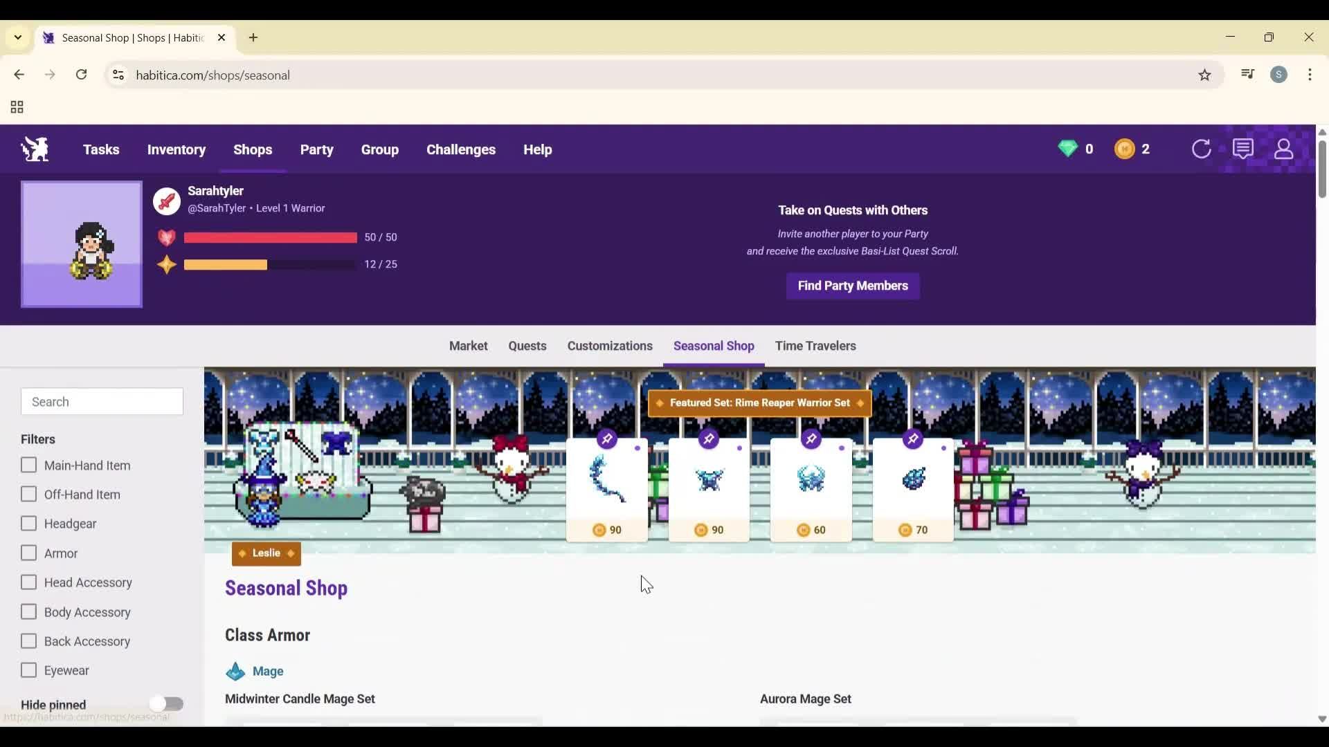 General browsing screenshot