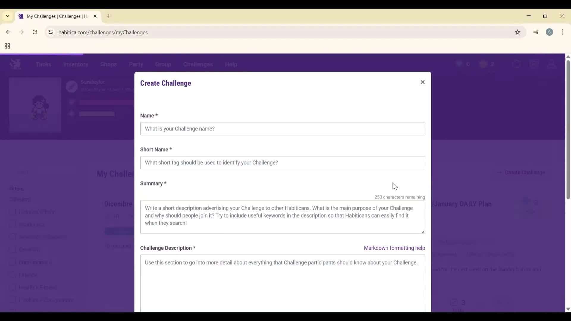 General browsing screenshot