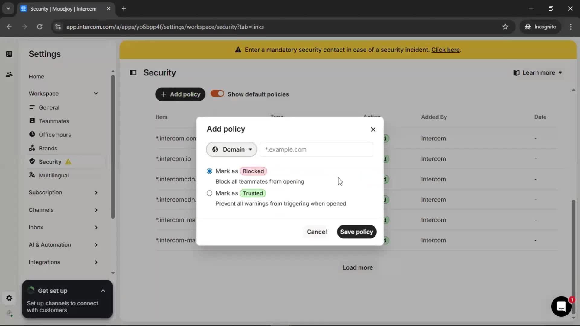 General browsing screenshot