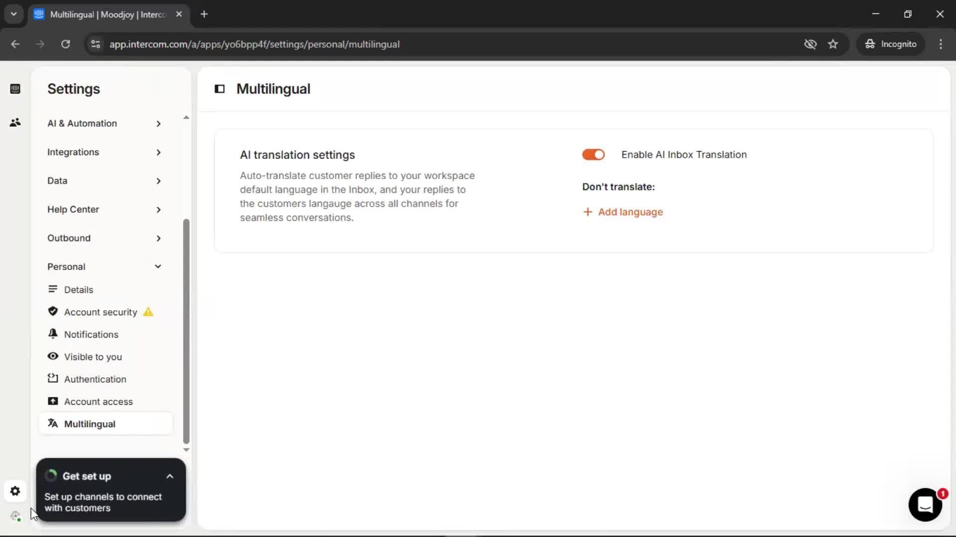 General browsing screenshot