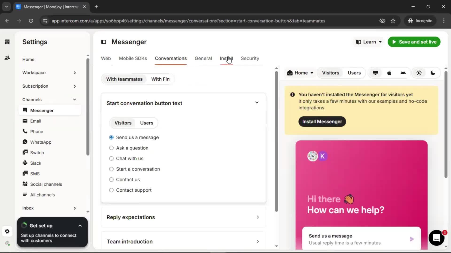 General browsing screenshot