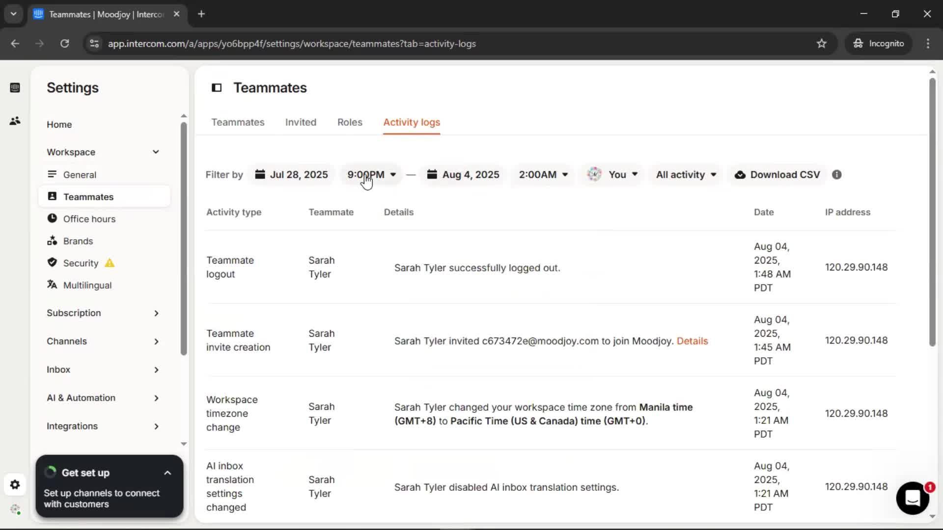 General browsing screenshot