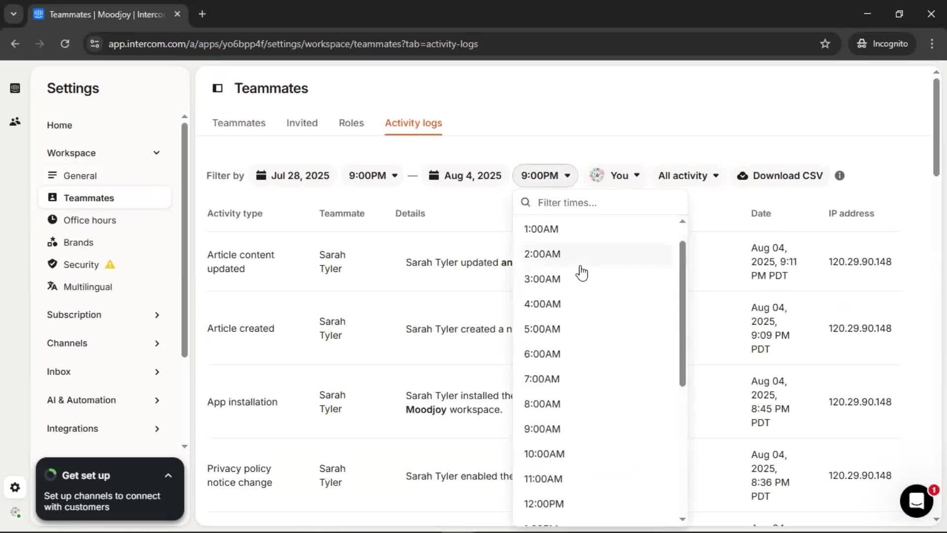 General browsing screenshot