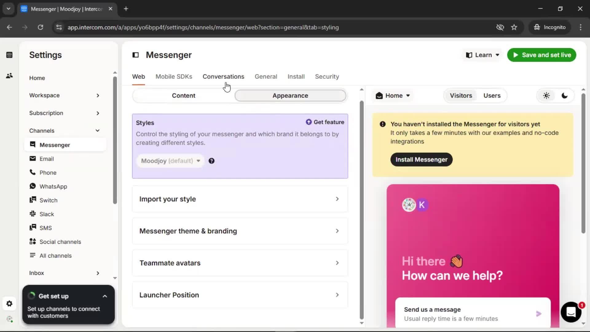 General browsing screenshot