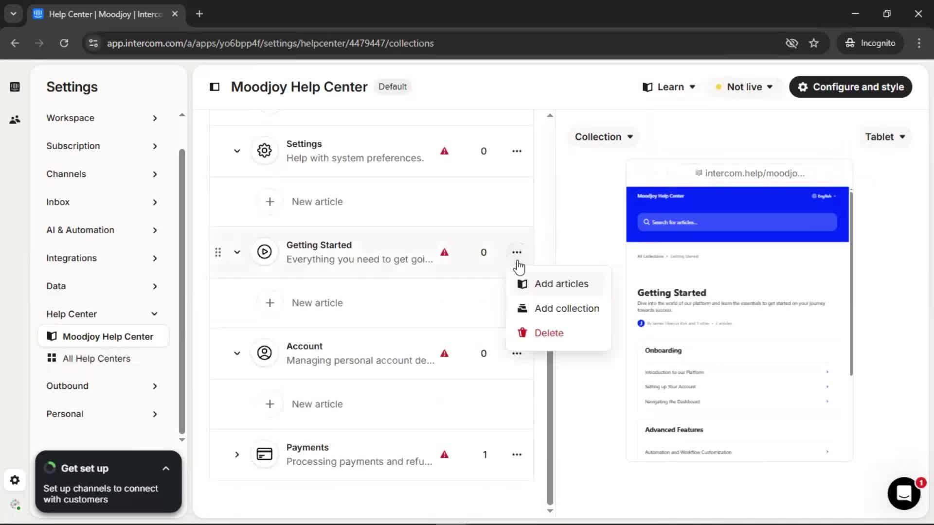 General browsing screenshot