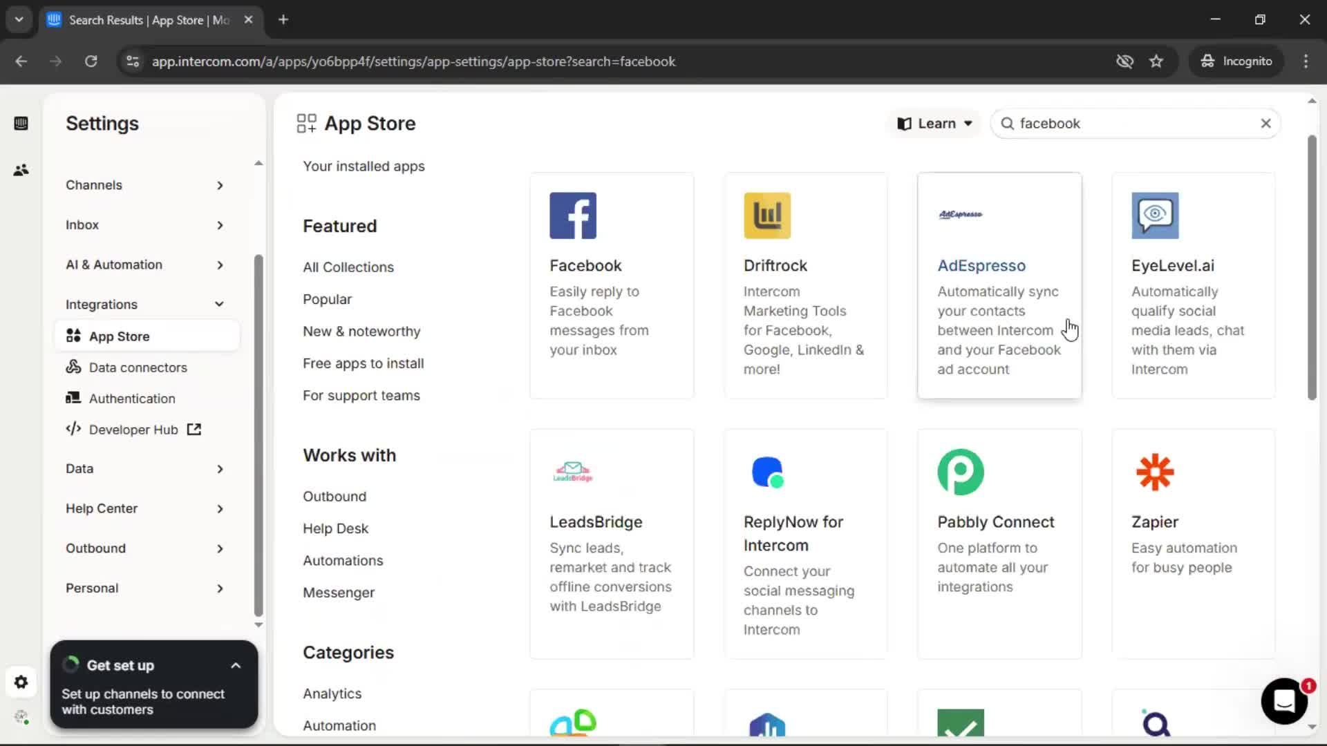 General browsing screenshot