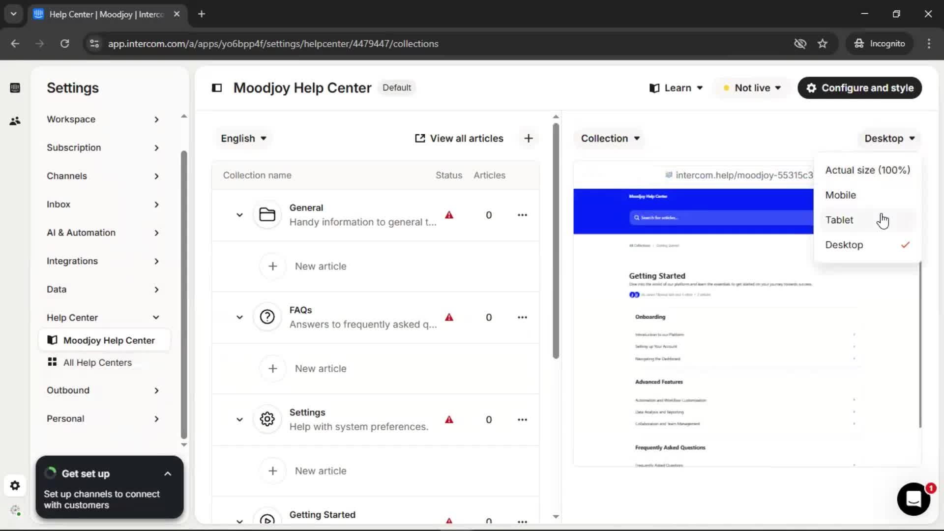 General browsing screenshot