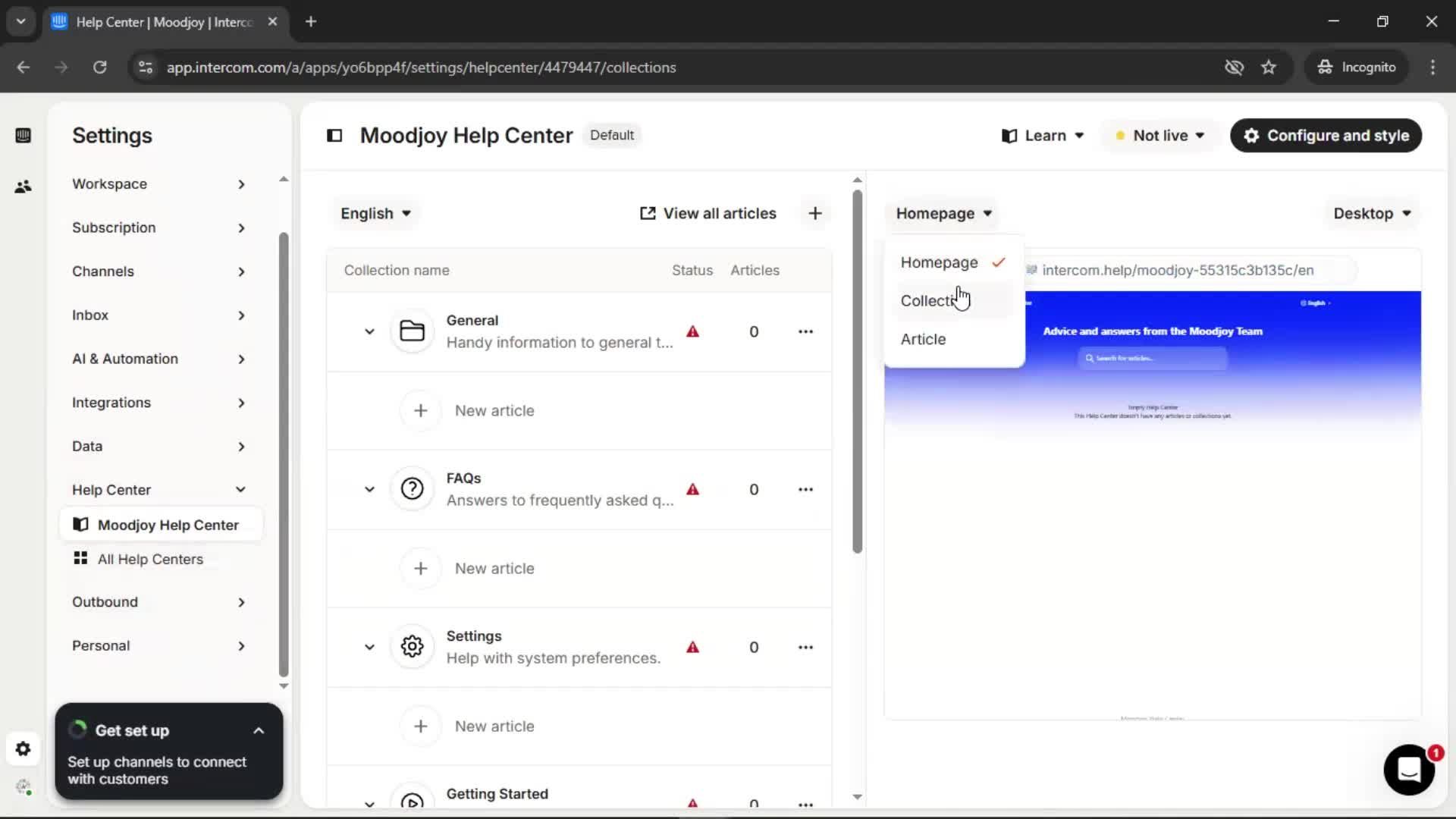 General browsing screenshot