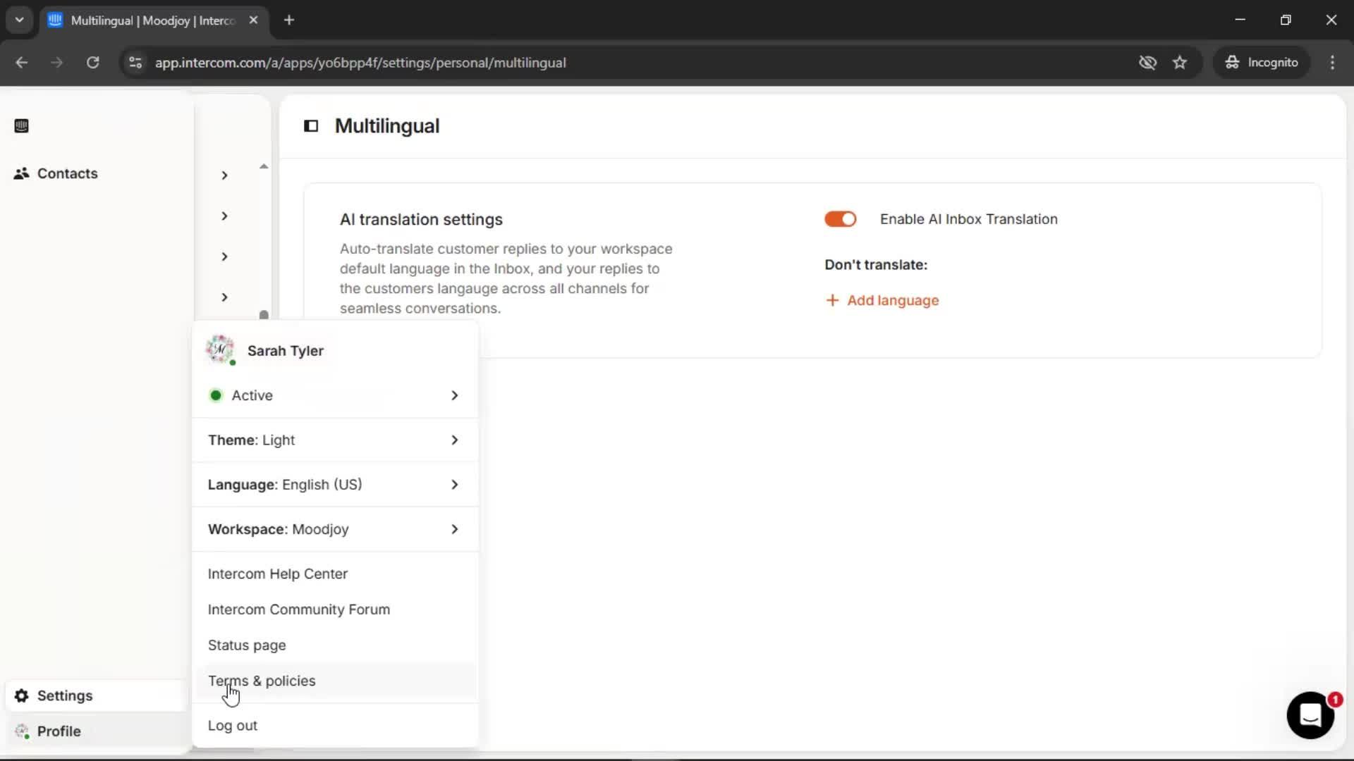 General browsing screenshot
