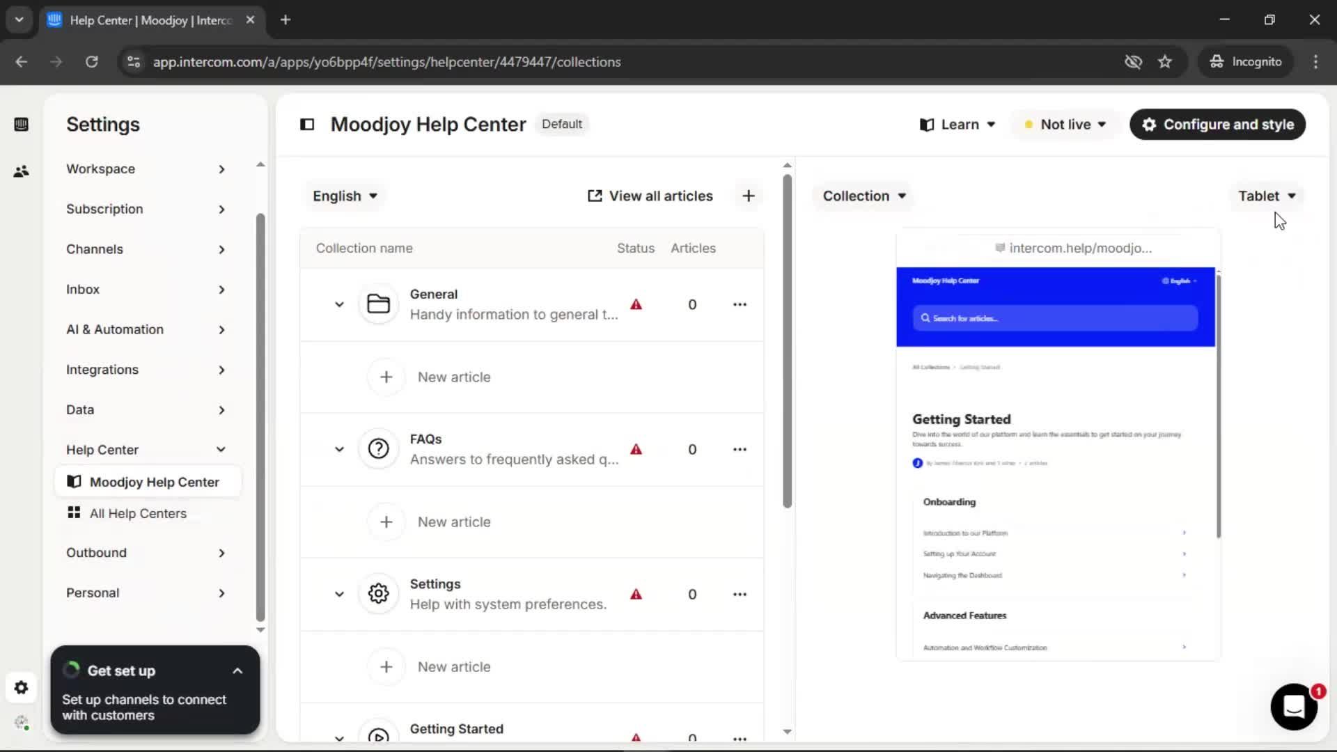 General browsing screenshot