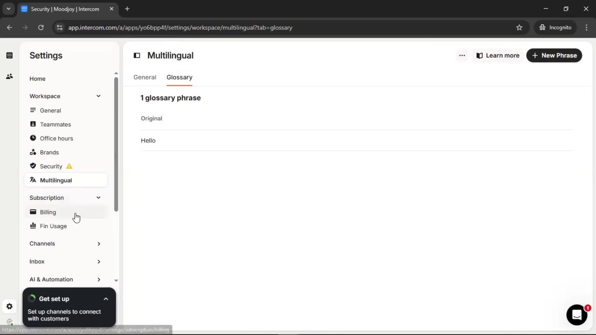 General browsing screenshot