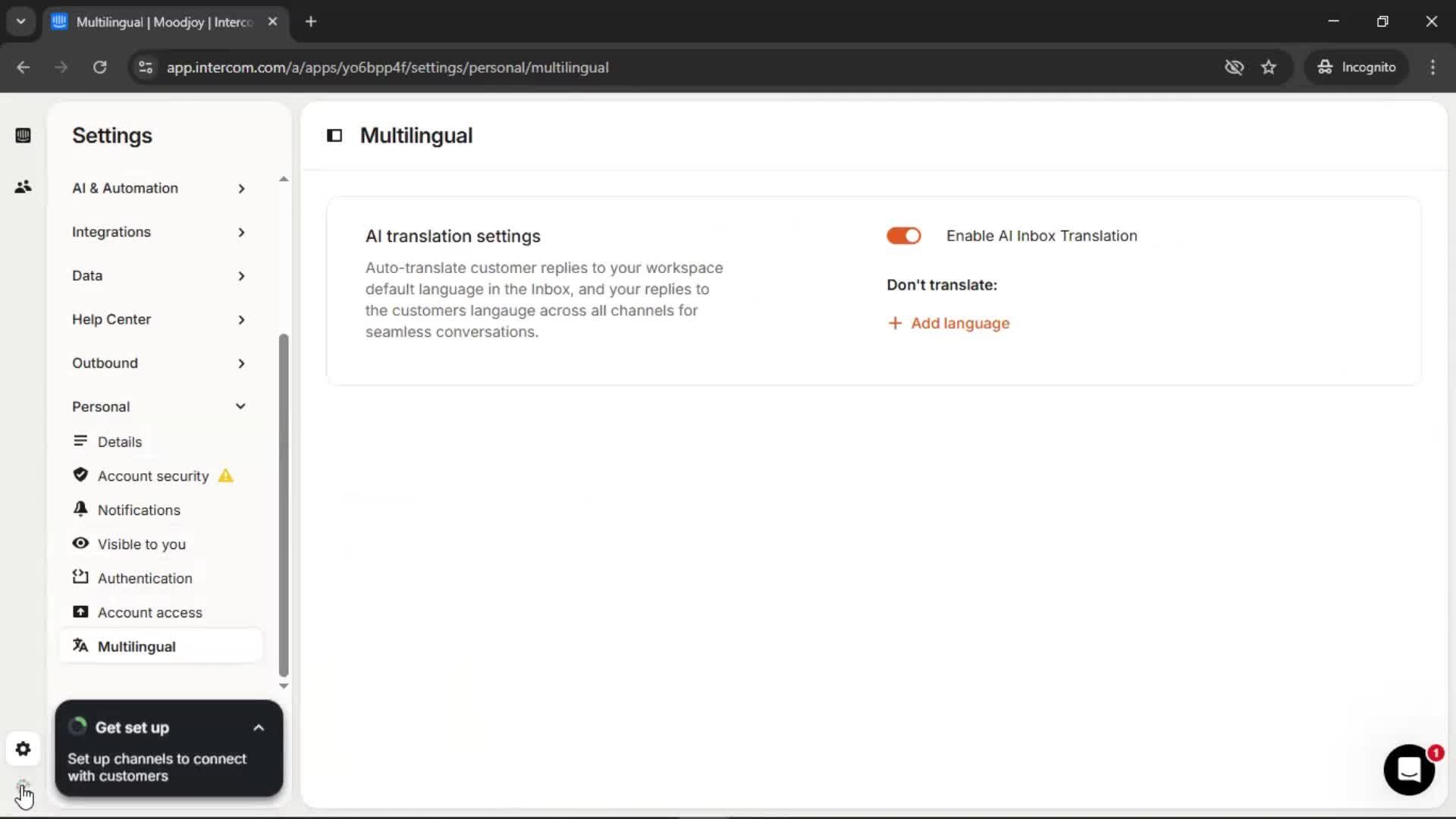 General browsing screenshot