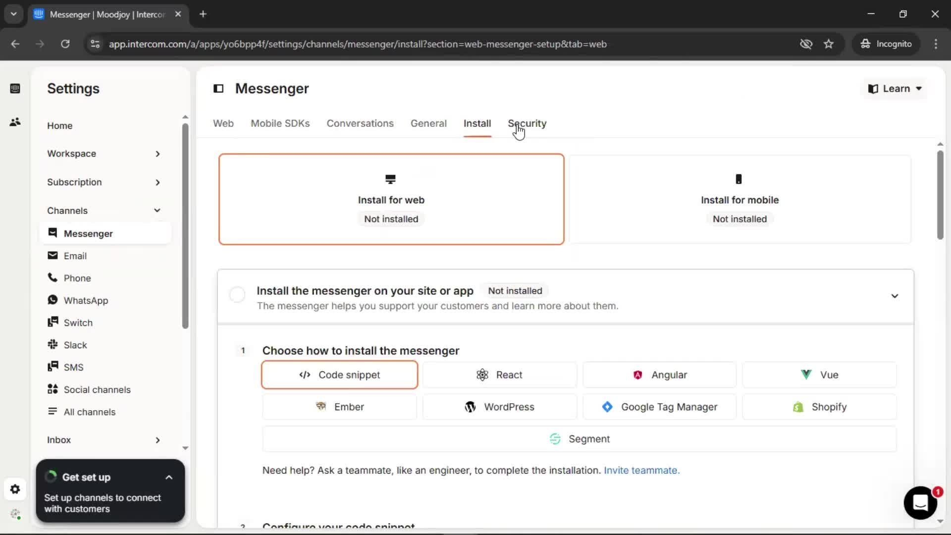 General browsing screenshot