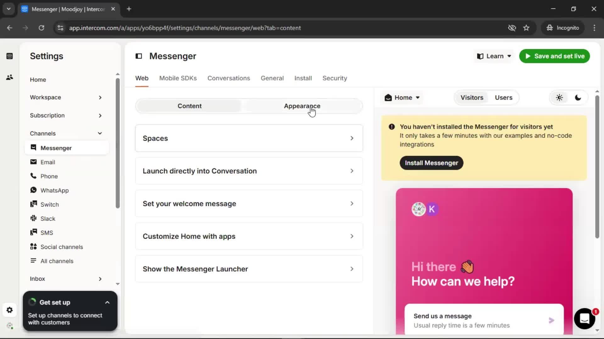 General browsing screenshot