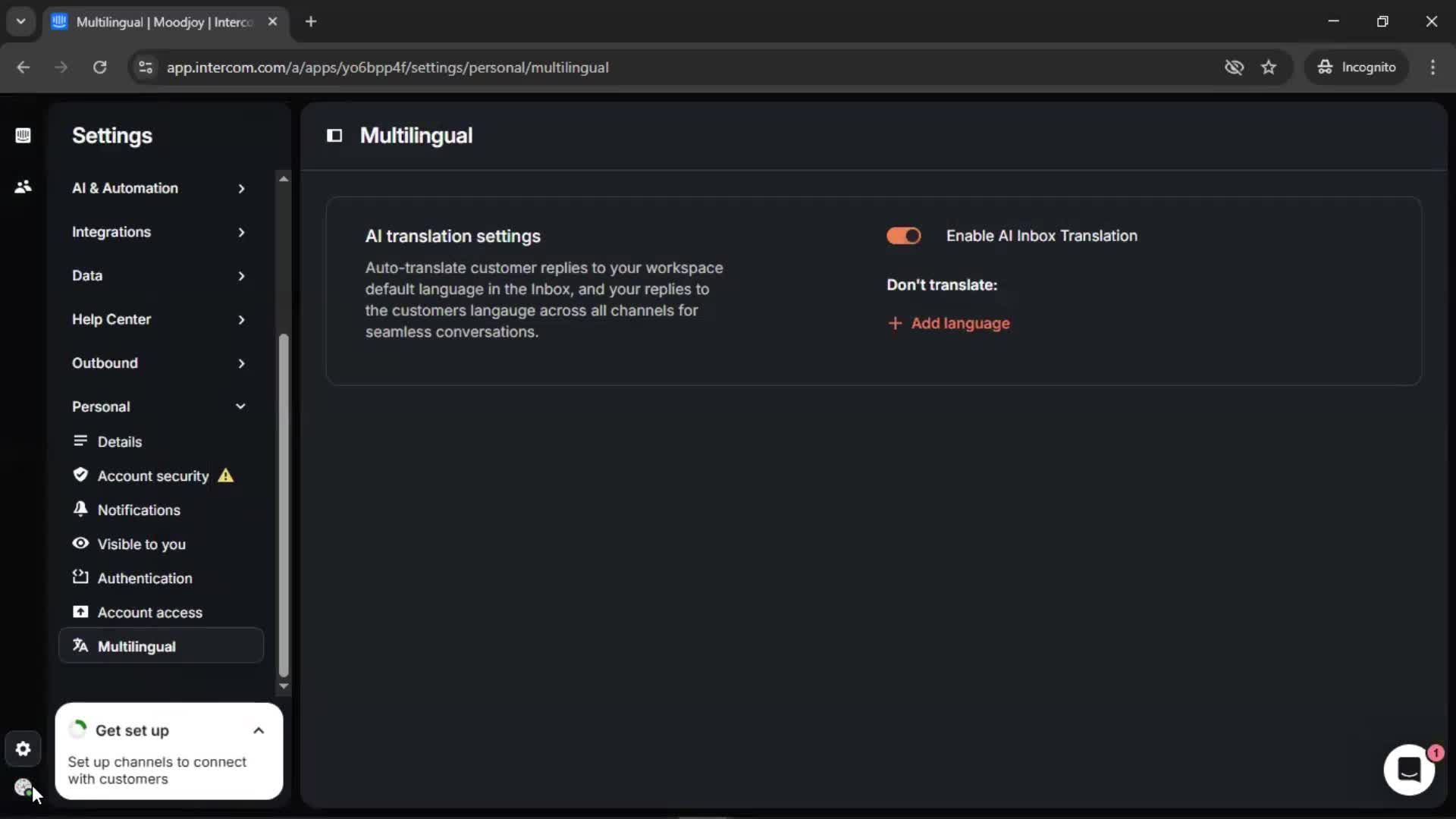 General browsing screenshot