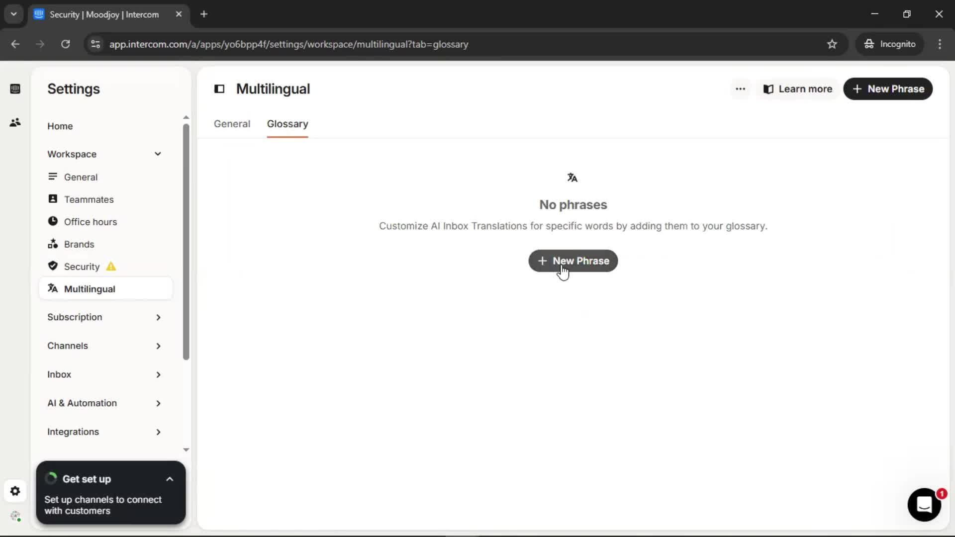 General browsing screenshot