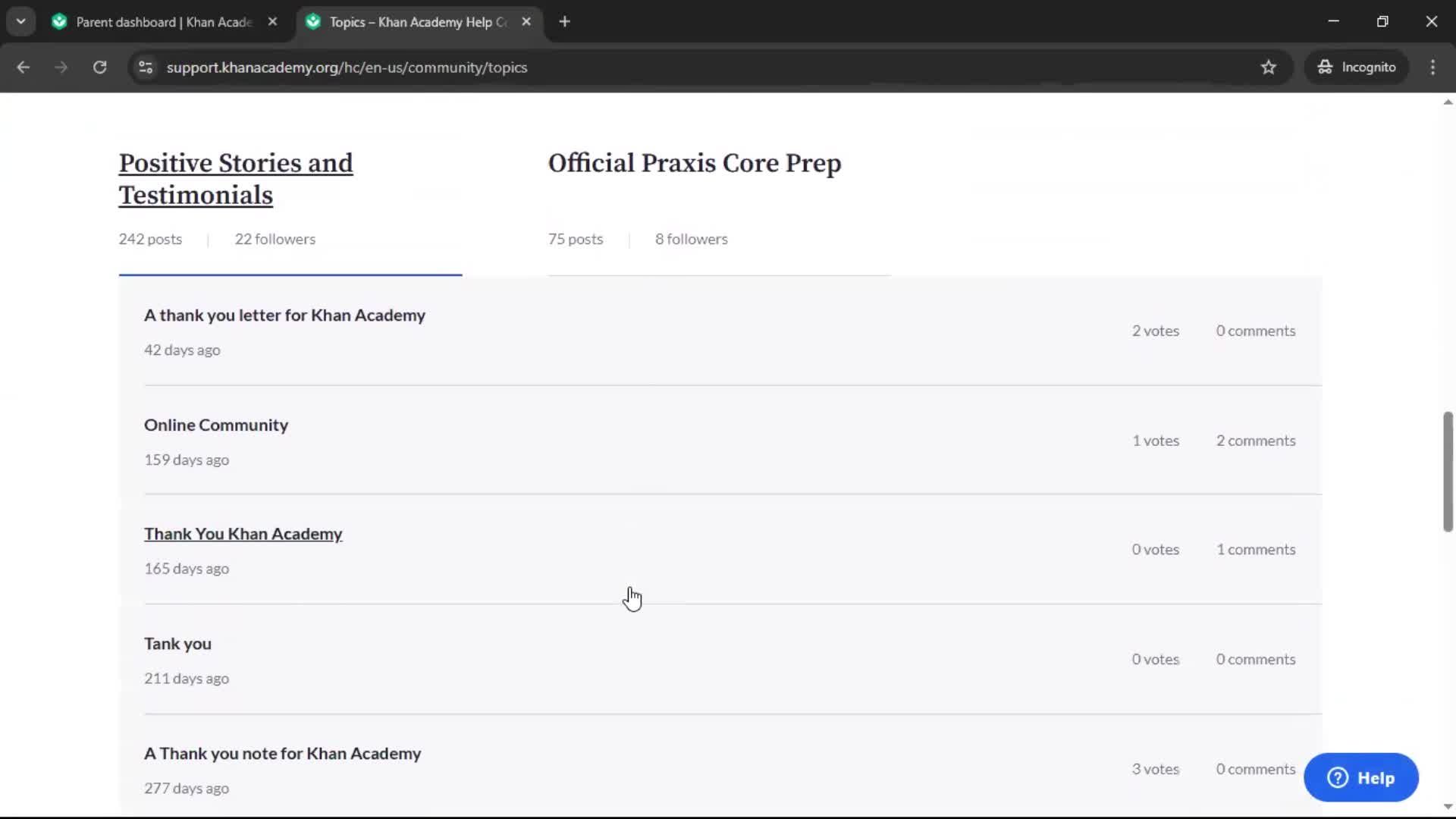 General browsing screenshot