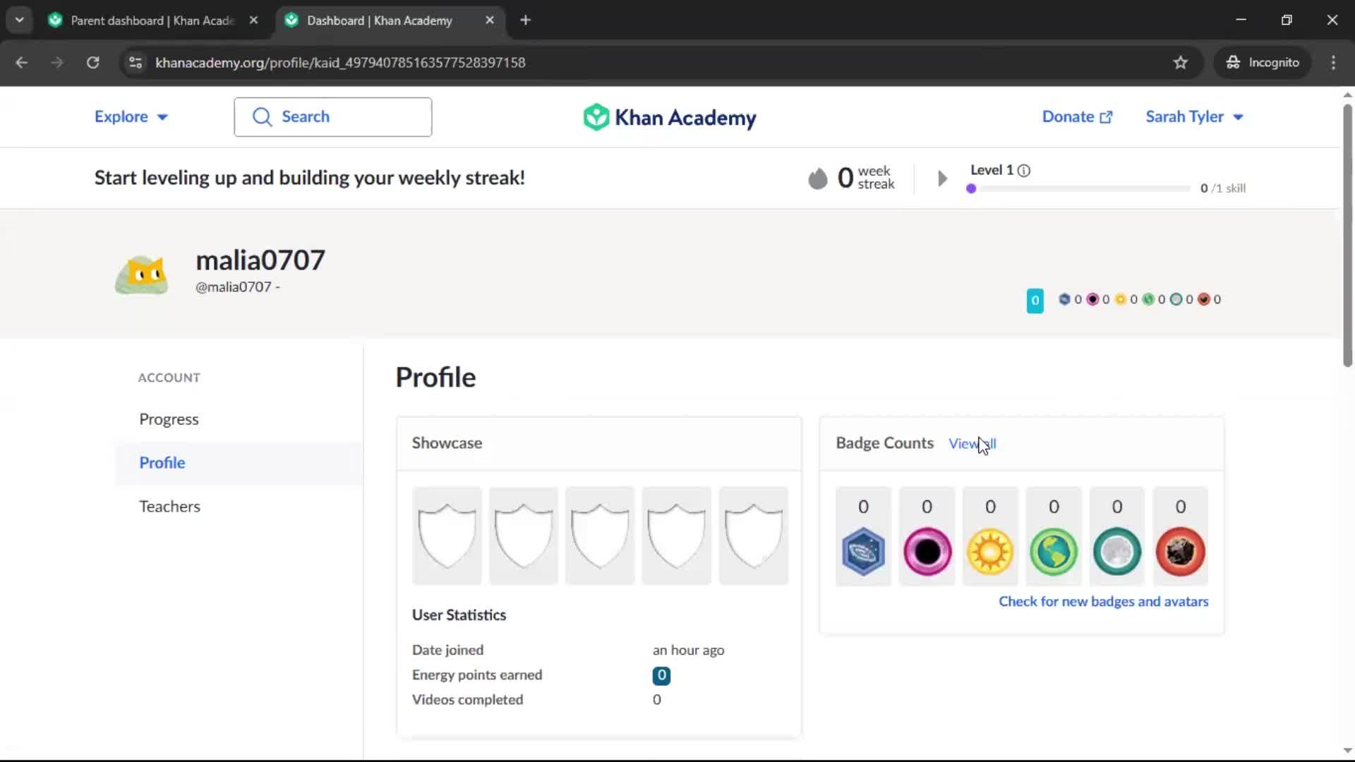 General browsing screenshot