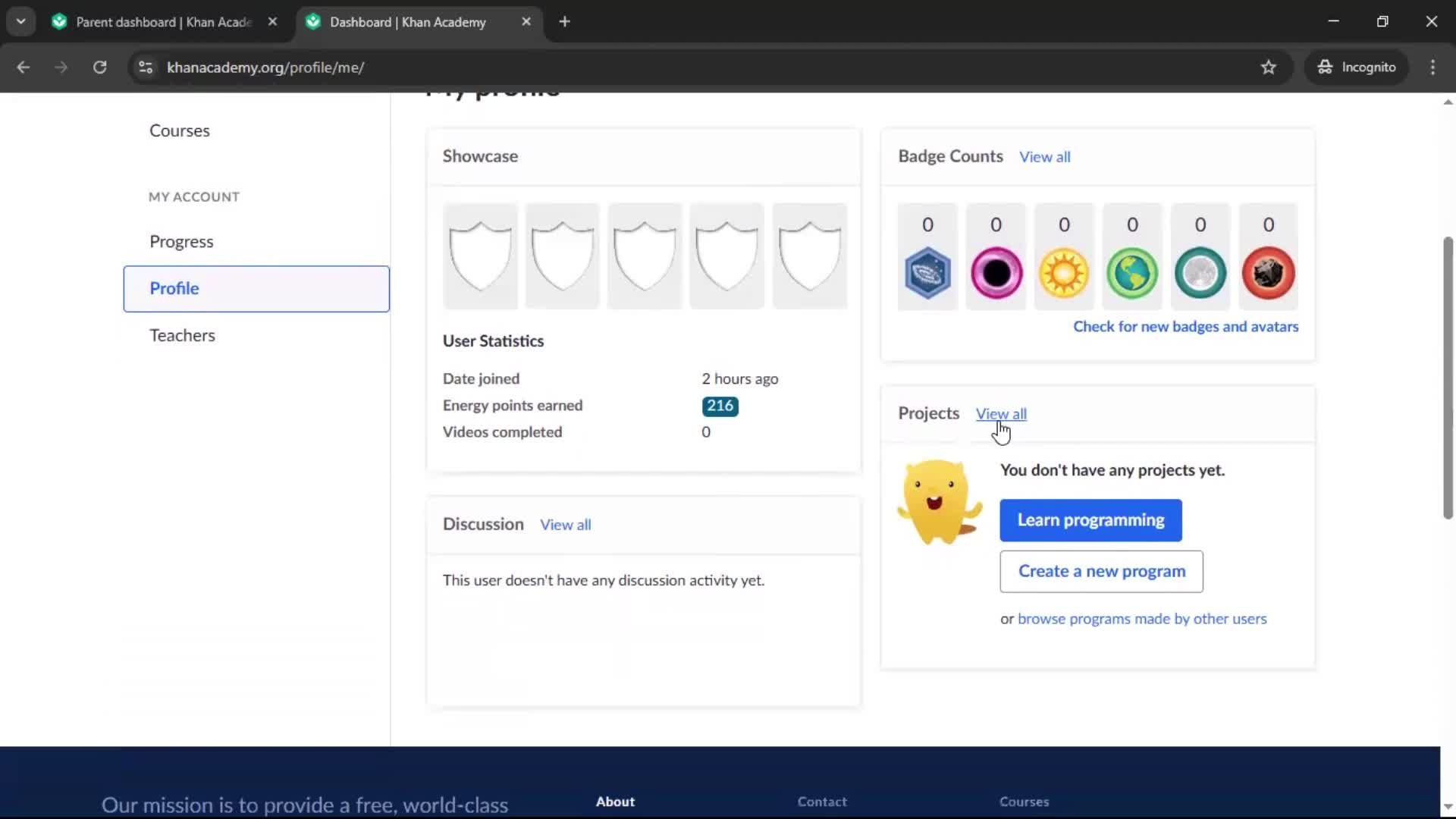 General browsing screenshot