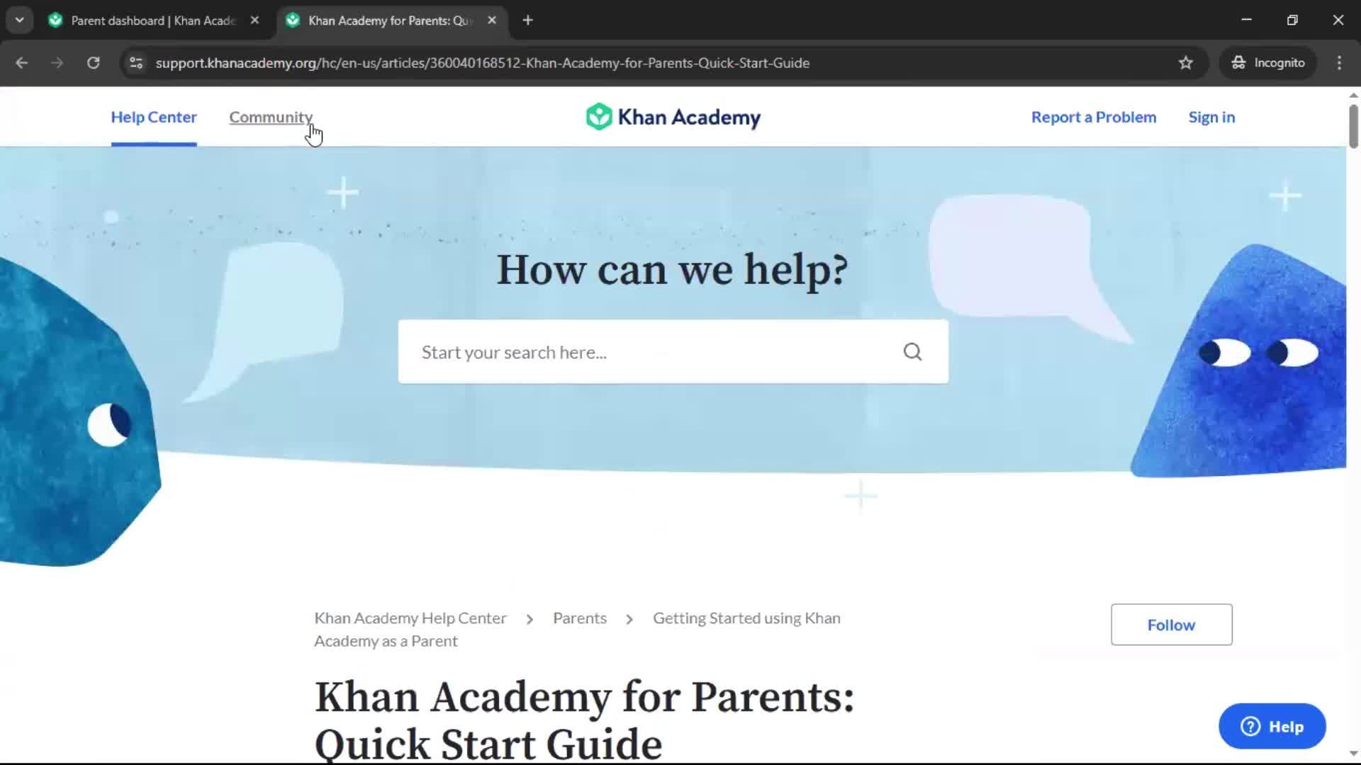 General browsing screenshot