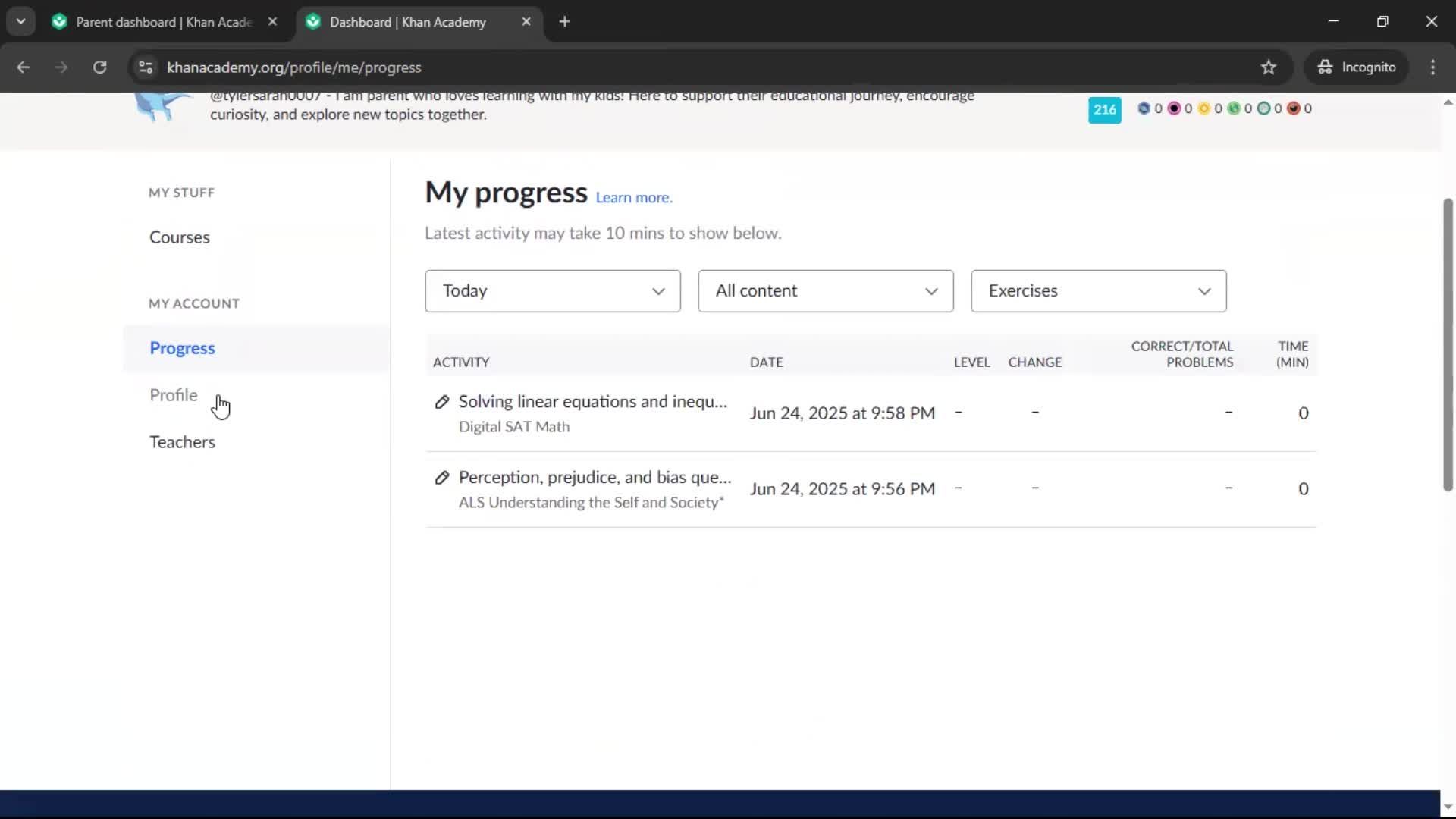 General browsing screenshot